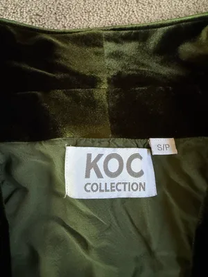 KOC Collection Olive Green Velvet Blazer – Size S thumbnail 4