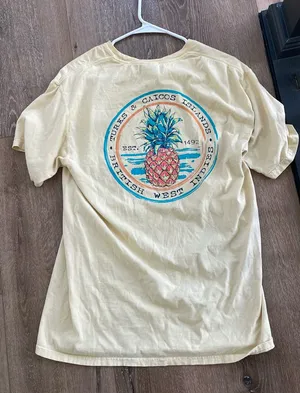 Comfort Wash Yellow Turks and Caicos Tee thumbnail 1