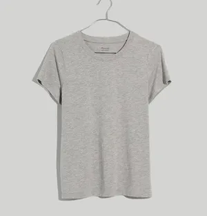Madewell Northside Vintage Tee in Light Heather Grey Small New Womens Tshirt Top thumbnail 8