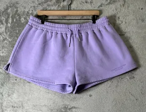 Comfrt Pastel Edit Lavender Fleece Sweat Shorts Drawstring Size 2XL Athleisure thumbnail 1