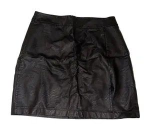BooHoo Faux Leather Skirt Black thumbnail 1