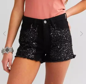 Buckle High Rise Sequin Short thumbnail 1