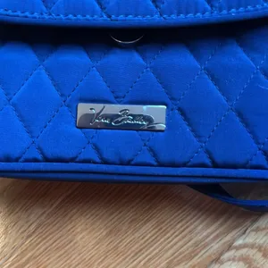 Vera Bradley Royal Blue Quilted Fabric Crossbody Shoulder Bag NWOT thumbnail 5