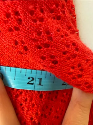 Modcloth Red Knit Peplum Sweater thumbnail 5