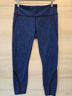 {8} Lululemon On Track Tight Circuit Cerulean Black Blue thumbnail 3