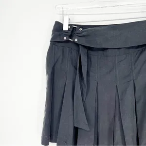 Free People Lost in the Light Pleated Belted Mini Skirt Women's Size 2 Y2K thumbnail 4