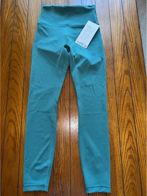 Lululemon Wunder Train High Rise 25” Deep Marina Size 4 NWT thumbnail 2