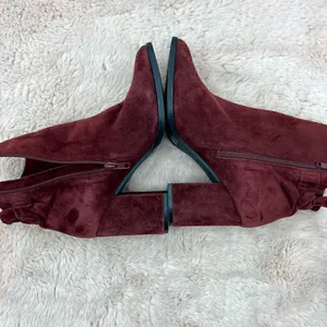 Arturo Chiang leather upper suede block heel bootie thumbnail 5