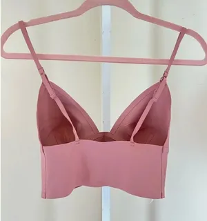 Intimately Free People Longline Neo Bralette‎ Pink Small New thumbnail 1