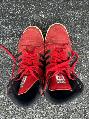 Adidas Top Ten Hi Men’s Size 10 Red Black High Top thumbnail 6