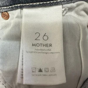Mother Button Fly Dazzler Ankle Jeans Womens 26 Shadows In The Grass Gray Heart thumbnail 8