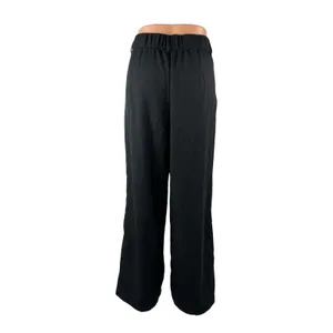 Hollister Women's Black High Waisted Pleated Wide Leg Trousers Pants Size L thumbnail 4