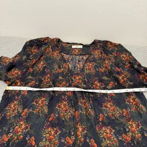 Natural Life Rowan Floral Top Bohemian Cottagecore Festival Boho Tie Neck XXL thumbnail 6