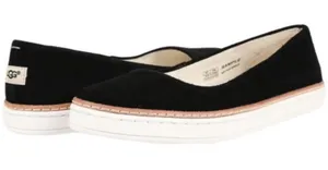 UGG Kammi Black Suede Slip-On Sneaker Ballet Flat Size 8.5 thumbnail 1