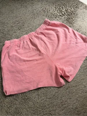 Maurices Pink Coral Corded Ribbed High Rise 5” Drawstring Short - size 1x thumbnail 4