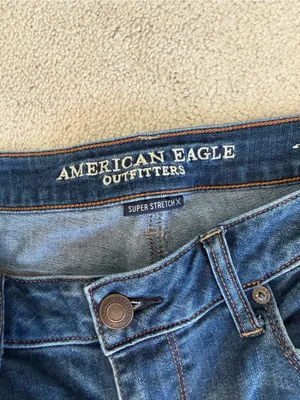 American Eagle Super Stretch X Distressed Skinny Jeans Size 12 Long thumbnail 9