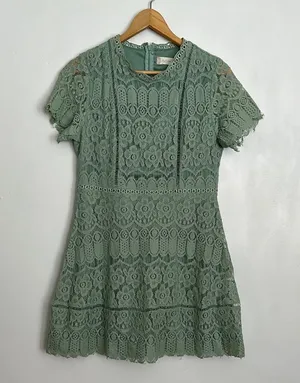Altar’d State Sage Green Mini Dress Large thumbnail 1