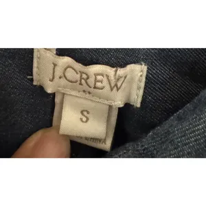 J.Crew Western Blue‎ Chambray Denim Mini Shirt Dress Boho Cowgirl Preppy S thumbnail 4