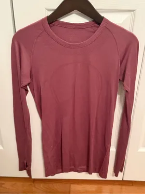 Lululemon Swiftly Tech Long Sleeve Crew in Misty Merlot thumbnail 2