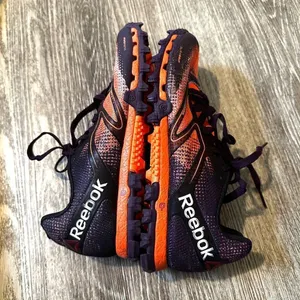 Reebok CrossFit H20 drain, Dura grip athletic shoes orange purple black size 6 thumbnail 10