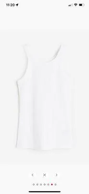 H&M White Tank Top thumbnail 1