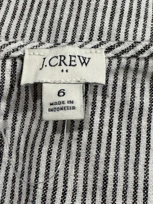 J. Crew Striped Linen Blend Sleeveless Mini Dress Women’s 6 thumbnail 3