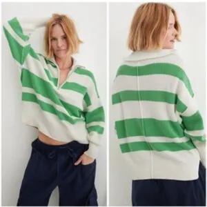 NWT aerie Beyond Quarter Zip Sweater thumbnail 2