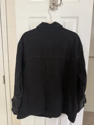 H&M Divided Black Denim Jacket thumbnail 2