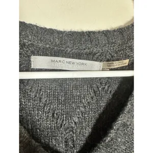 Marc New York Andrew Marc Gray Angora Blend Diamond Cable Knit‎ Sweater Dress S thumbnail 3