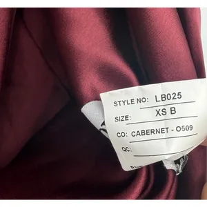 Lovely Twist Halter Maxi Column Dress LB025 Cabernet Womens Size XS thumbnail 7