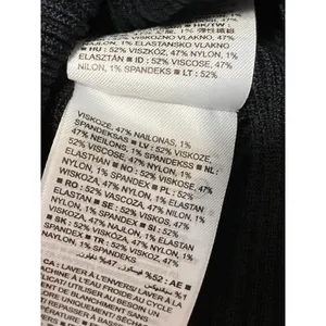 GAP Women's Black Sleeveless Ribbed Knit V-neck Slim Fit Crop Tank Top Size L thumbnail 4
