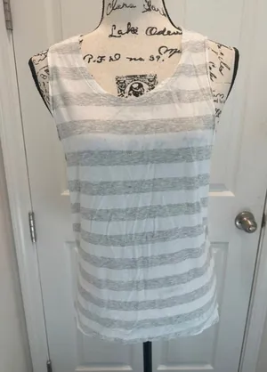Victoria's Secret Striped Tank Top thumbnail 1
