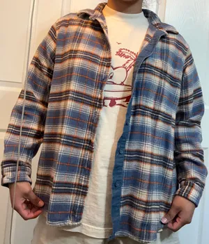 American Eagle Oversized Button Up Shirt thumbnail 1