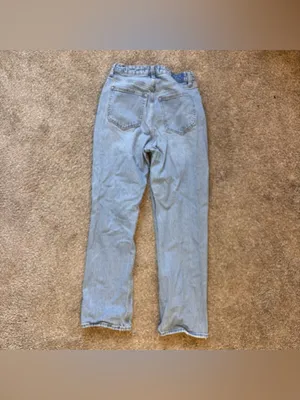 Abercrombie & Fitch Vintage Straight Jeans High Rise 26 2R Distressed thumbnail 7