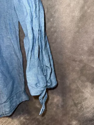 Free People Show Me Some Shoulder Chambray Linen Blend Off-The-Shoulder Top thumbnail 3