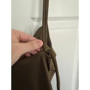 House of Harlow 1960 Olive Green Braided Strap Satin Mini Dress thumbnail 7