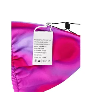 Outcast Swim Paloma Triangle Bikini Top Sol‎ Rosa Pink Red Size Large thumbnail 7