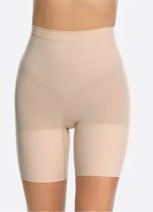 Spanx Shapewear Shorts Women's Medium Nude High Waist NWOT thumbnail 1