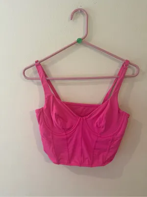 Gilly Hicks Vibrant Pink Longline Underwire Bustier thumbnail 2