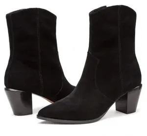 Paolo Wynn Western Suede Ankle Boots Booties Sz6.5M thumbnail 1