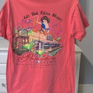 Comfort Colors Rosies Cantina Tshirt Womens Small Short Sleeve Shirt Cotton Coral thumbnail 8