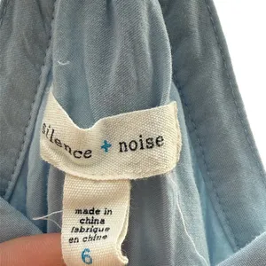 Silence + Noise Light Blue Strappy Fit‎ & Flare Mini Dress Sz 6 thumbnail 6