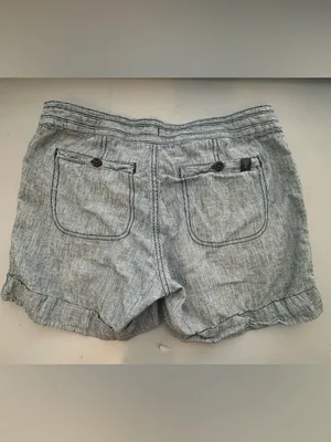 The North‎ Face Striped Cotton Railroad Drawstring Casual Shorts Womens Size 4 thumbnail 2