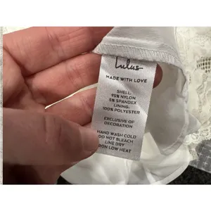 Lulus Properly Chic White Sleeveless Lace Tiered Mini Dress Large L thumbnail 8