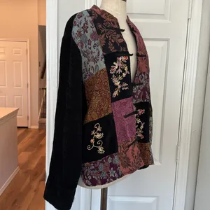 White Stag Vintage Y2K bohemian patchwork whimsigoth jacket thumbnail 10