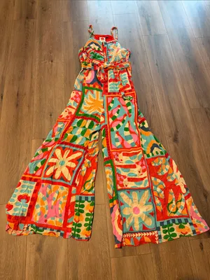 FARM Rio Cutout Halter Jumpsuit thumbnail 3