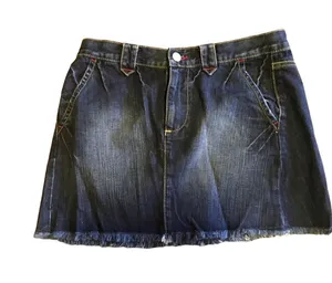 Victoria's Secret London Jean by Distressed Mini Skirt thumbnail 1