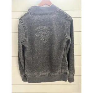 Harley-Davidson‎ Vintage Women's Full-Zip Hoodie Charcoal Gray Size M thumbnail 6