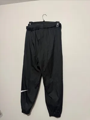 Nike Black Track Joggers with White Swoosh thumbnail 6