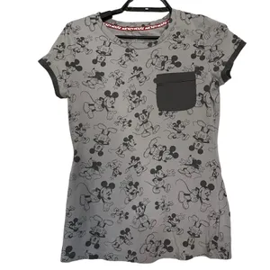 Disney Parks Mickey Mouse Y2K Womens TShirt Top Size S Gray Short Sleeve Cartoon thumbnail 2